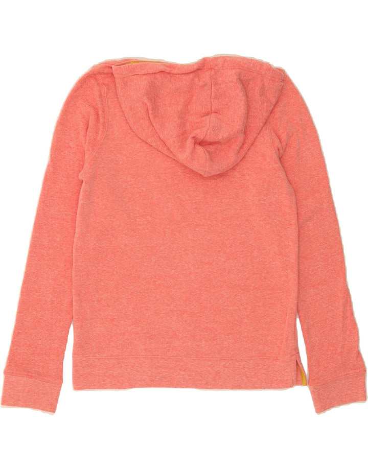 ROXY Womens Graphic Hoodie Jumper UK 10 Small Pink Polyester Vintage Roxy and Second-Hand Roxy from Messina Hembry 