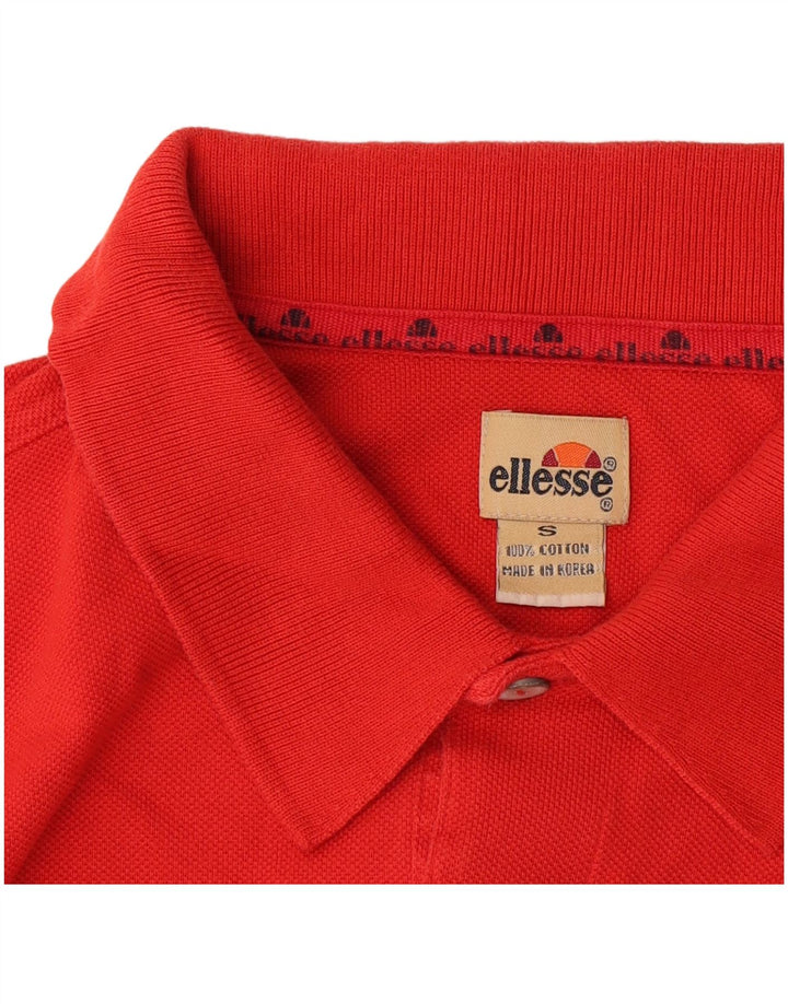 Ellesse Herren Poloshirt Small Orange Baumwolle
