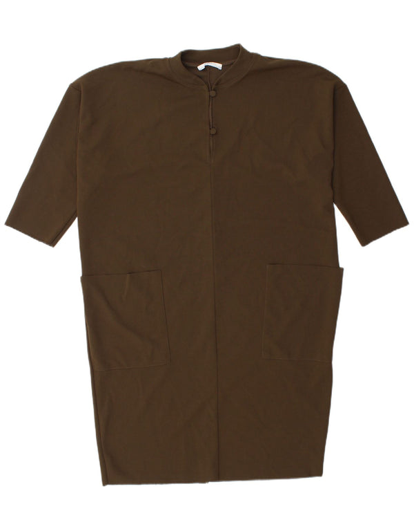 Zara Damen Übergroßes Etuikleid UK 14 Medium Khaki