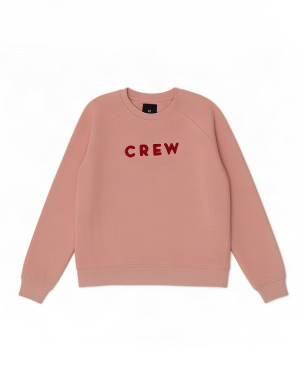 Crew Clothing Damen-Sweatshirt mit Grafik, UK 14, mittelrosa, Baumwolle