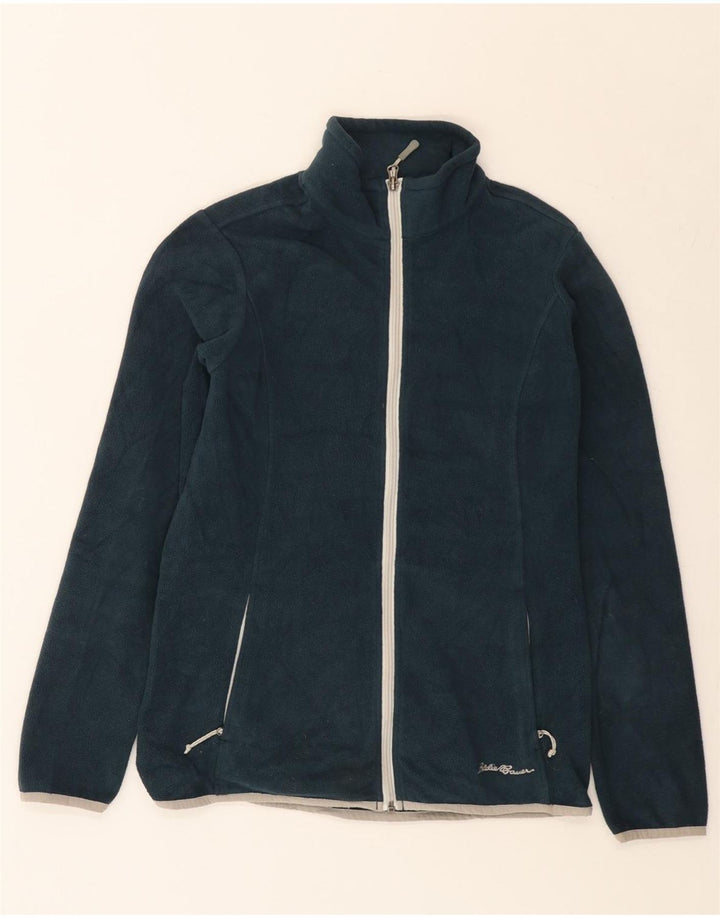 Eddie Bauer Damen Fleecejacke UK 12 Medium Marineblau Polyester
