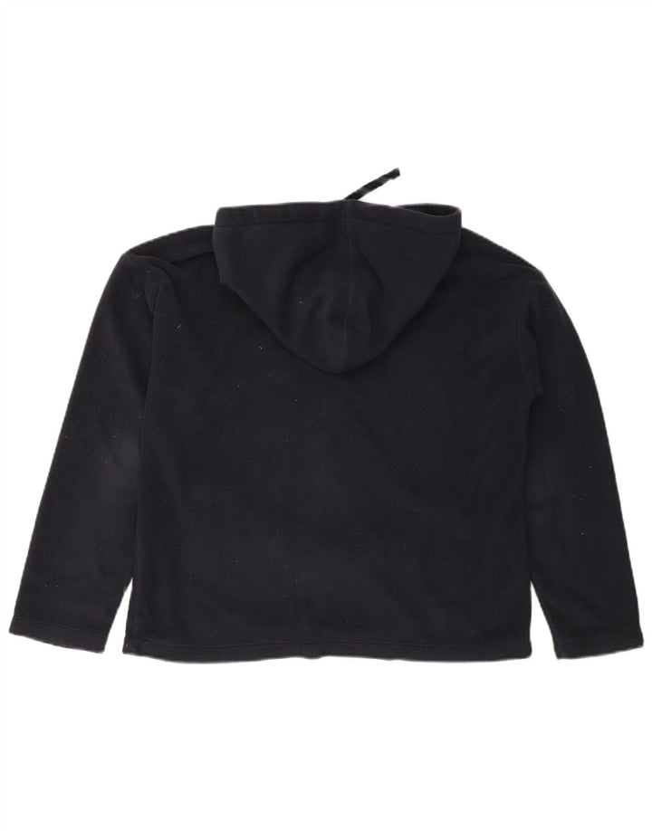 Champion Womens Graphic Oversized Fleece Pullover UK 10 Small Schwarz