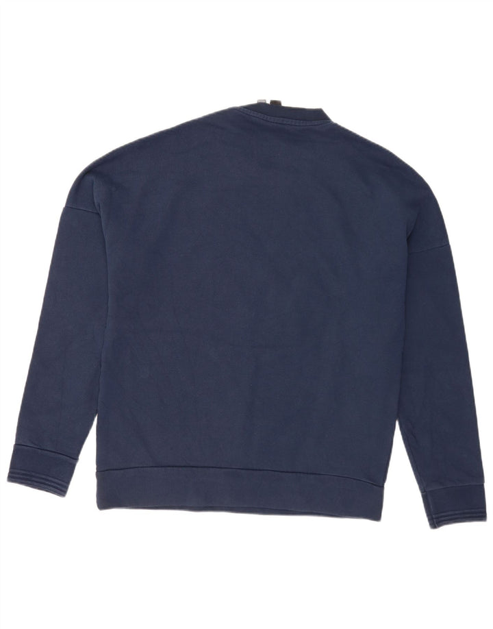 Adidas Herren Grafik-Sweatshirt mit normaler Passform, groß, marineblau, Baumwolle