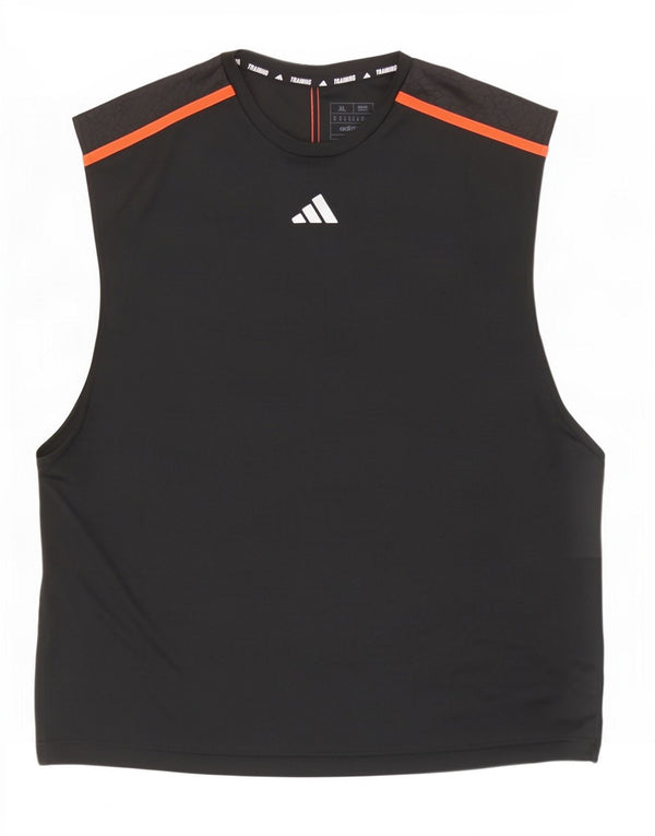 Adidas Herren Aeroready Slim Fit Weste Top XL Schwarz Colourblock Polyester