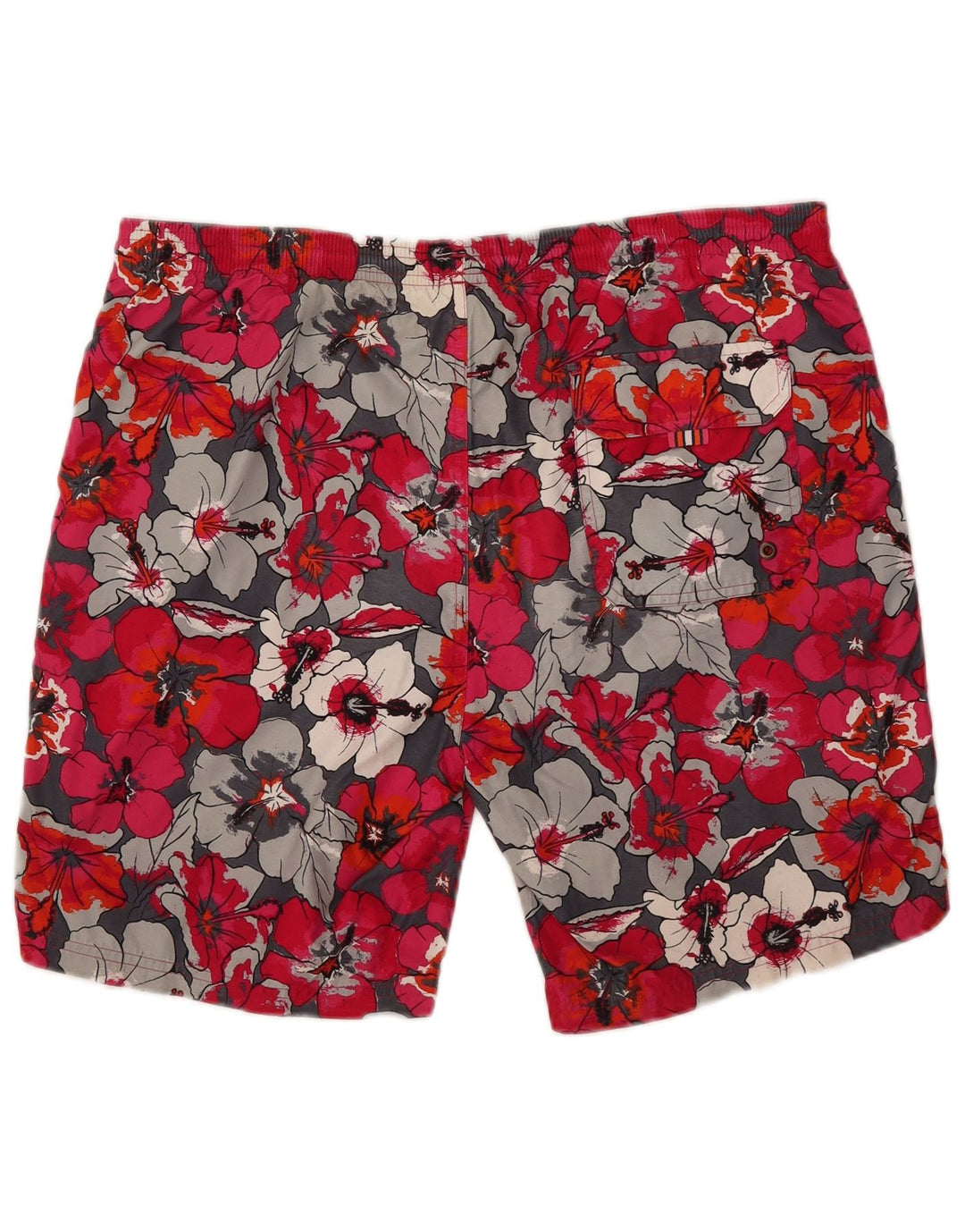 Hugo Boss Herren-Badeshorts, groß, rotes Blumenmuster