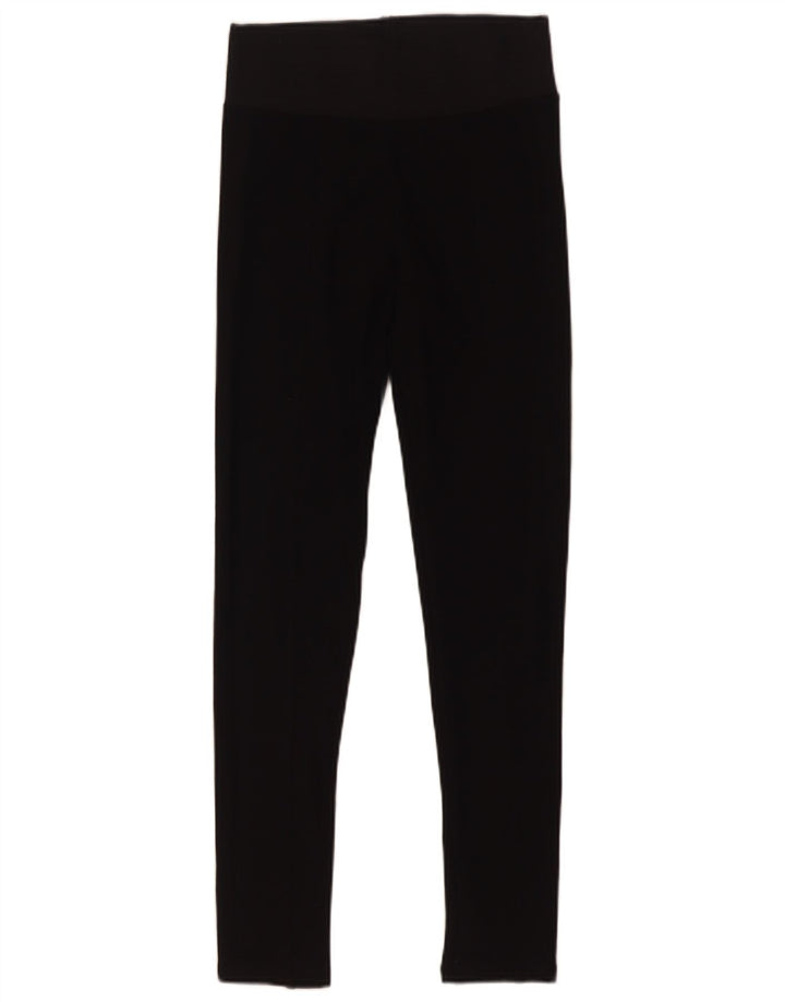 Zara Damen Leggings UK 8 Small Schwarz Viskose