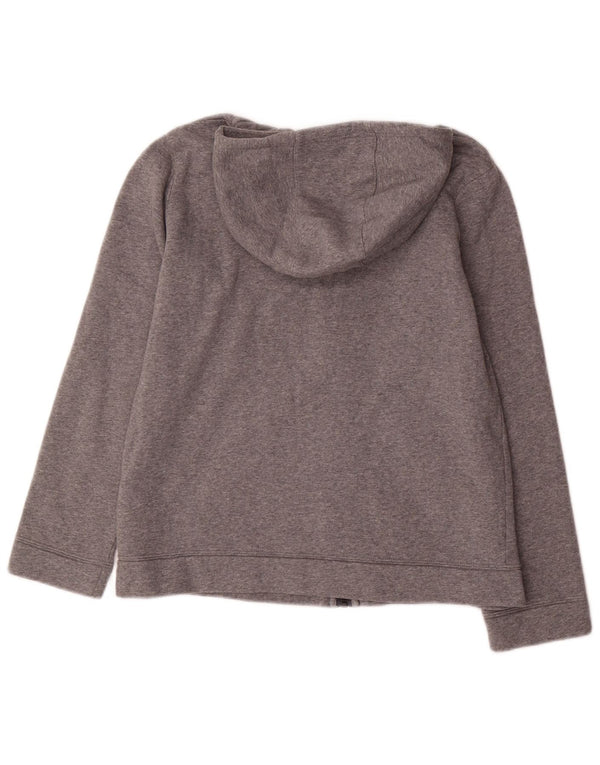 NIKE Jungen-Kapuzenpullover mit Reißverschluss, 13–14 Jahre, XL, graue Baumwolle