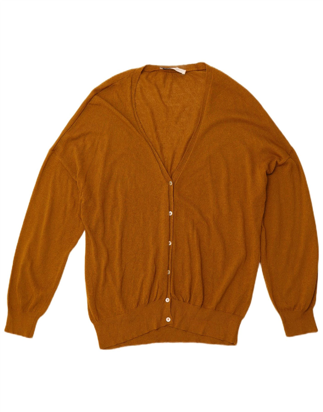 ZARA Damen-Strickjacke in Übergröße, Gr. 10, Größe S, Braun