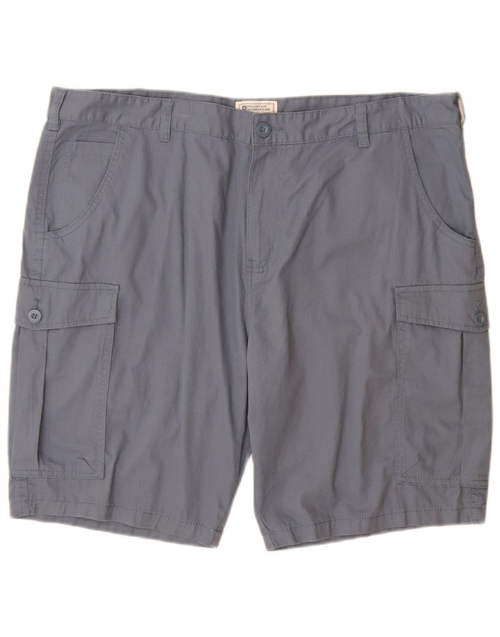 Mountain Warehouse Herren-Cargoshorts W40 XL, blaue Baumwolle