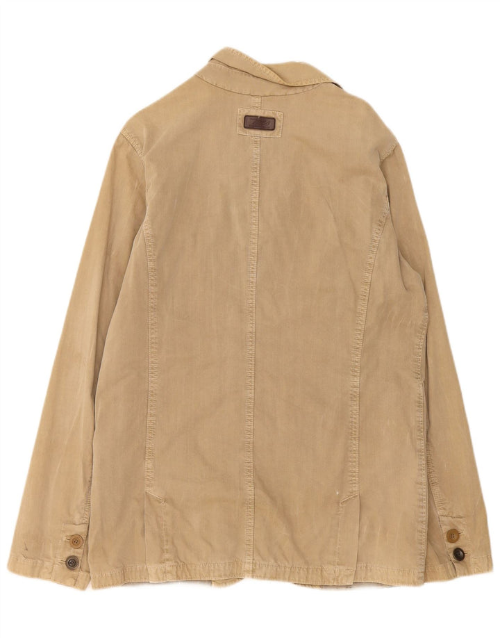Marlboro Classics Herren-Blazer mit 3 Knöpfen, UK 40, Größe L, Beige, Baumwolle