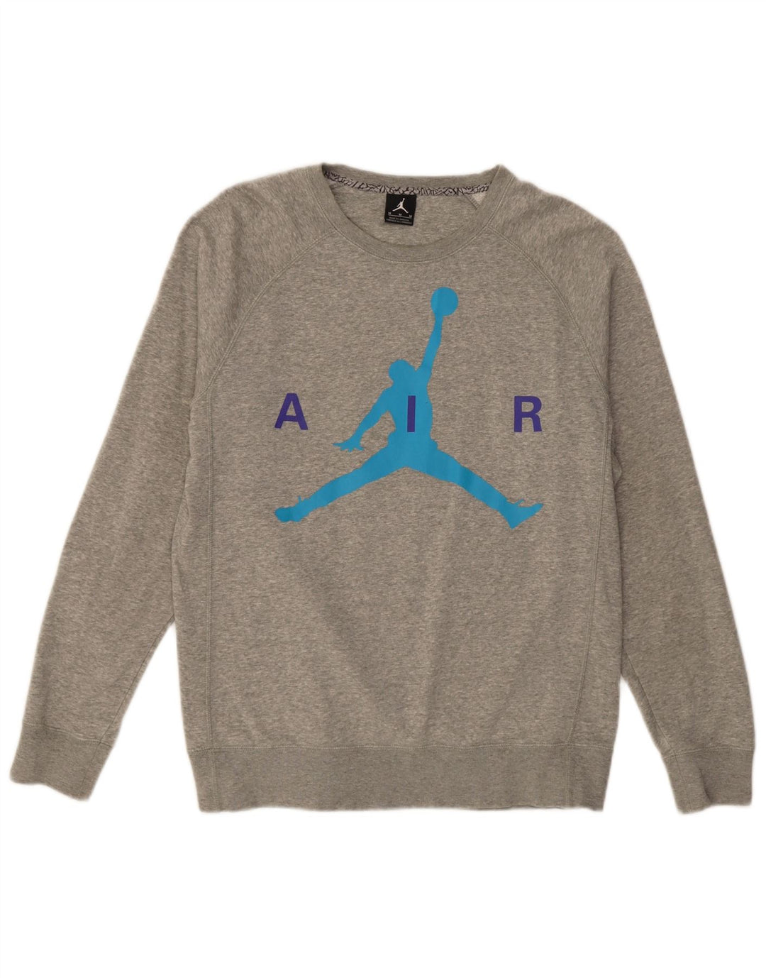 Jordan Herren-Sweatshirt mit Grafik, mittelgraue Baumwolle