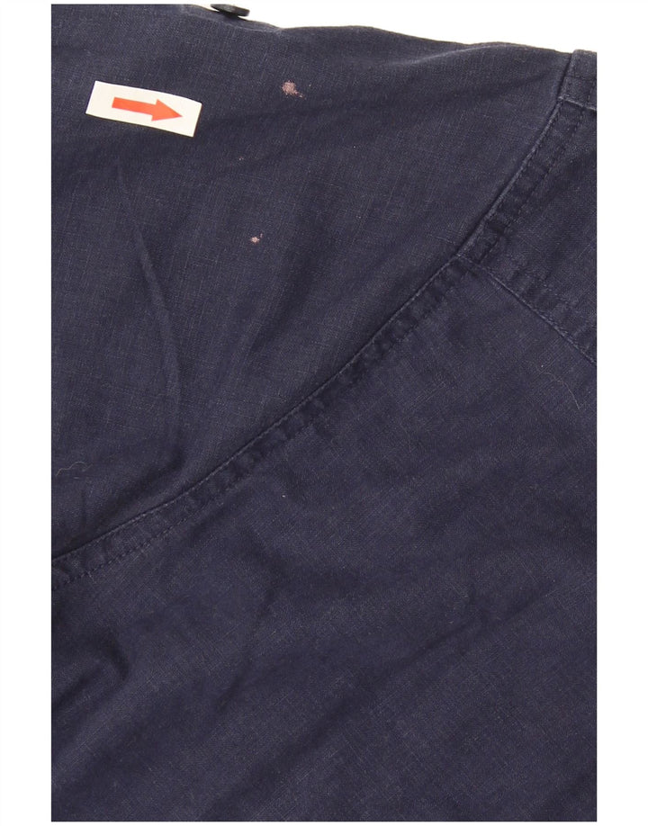 Fila Herren Militär-Kurzarmhemd Medium Marineblau