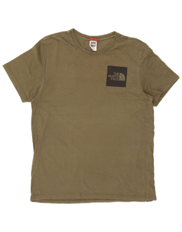 The North Face Herren T-Shirt Top Large Khaki Baumwolle