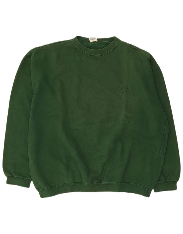 Levi's Mens Sweatshirt Jumper XL Green Cotton