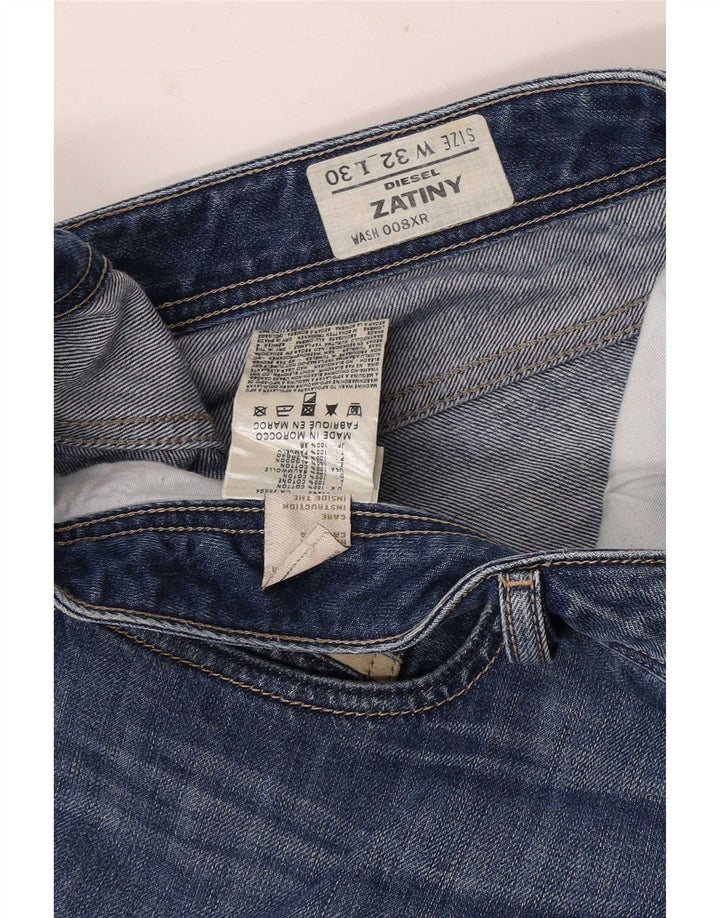 Diesel Herren Zatiny Bootcut Jeans W32 L30 Blaue Baumwolle