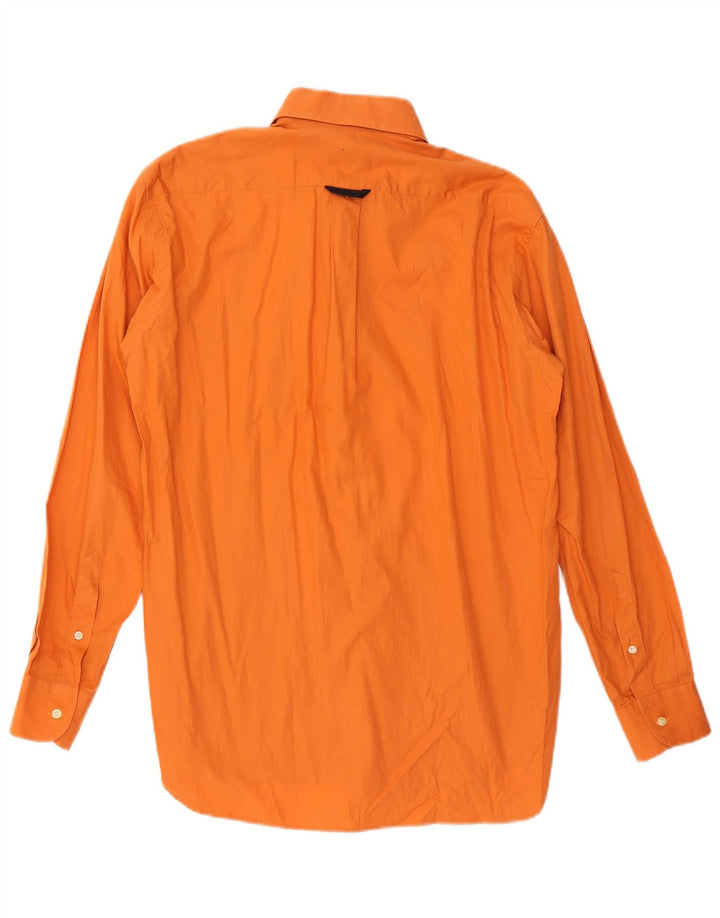 Brooksfield Herrenhemd Größe 39 Mittelorange Baumwolle