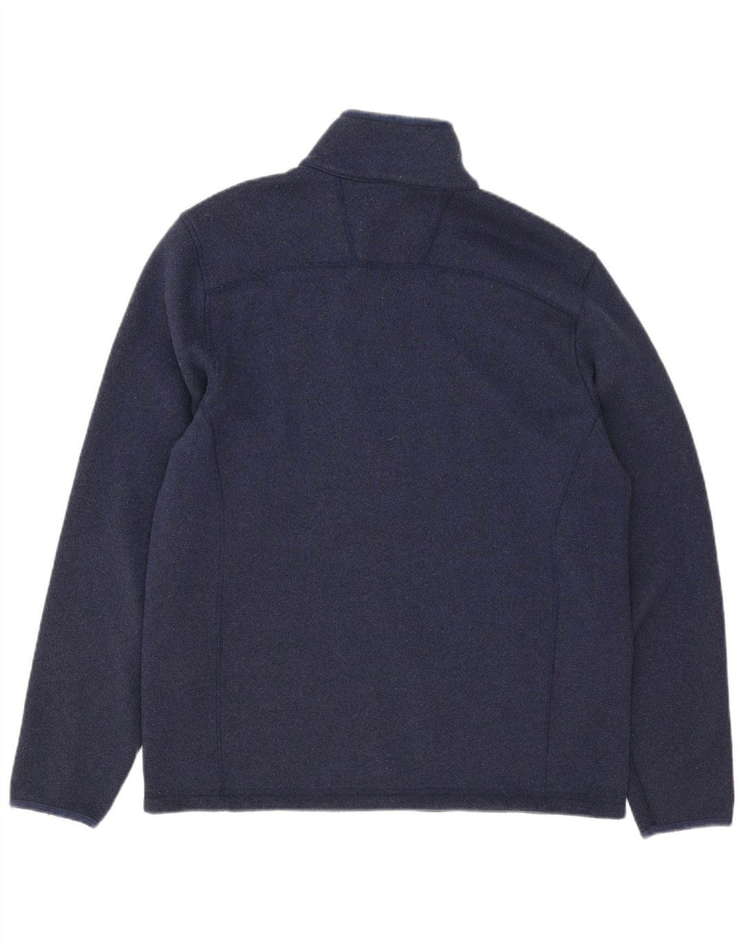 The North Face Herren-Pullover mit Reißverschluss am Hals, mittelblaues Polyester