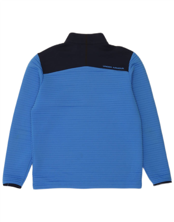 Under Armour Herren Cold Gear Pullover-Trainingsanzug-Oberteil, Mittelblau, Farbblock