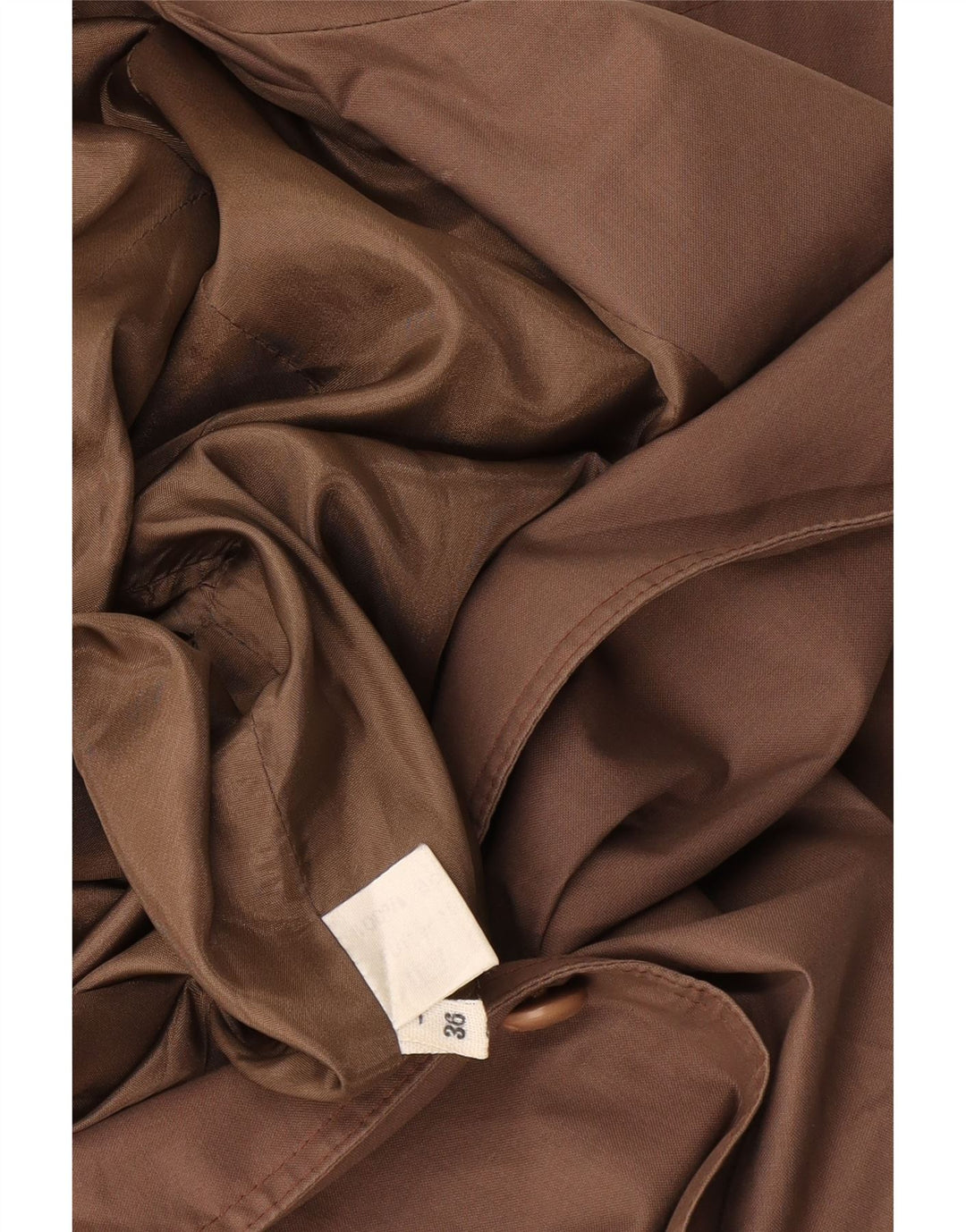 Vintage Damen Übergroßer Trenchcoat EU 36 Small Beige Baumwolle