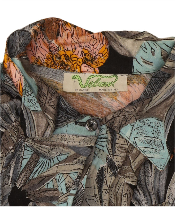 VELENO Damen-Hemdbluse UK 20 2XL Mehrfarbige florale Viskose