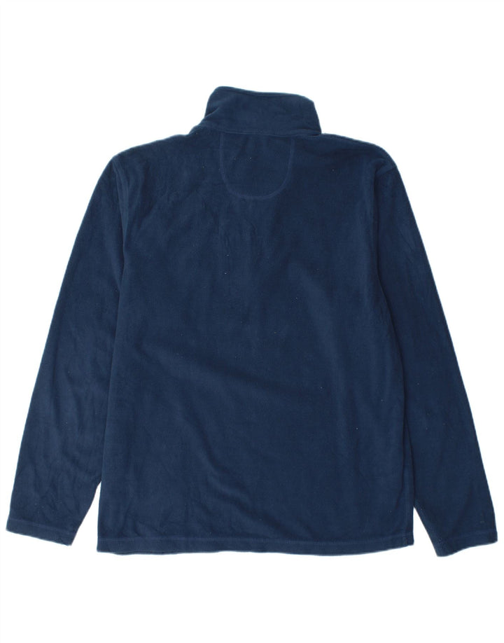 Diadora Herren-Fleecepullover mit Reißverschluss am Hals, großes marineblaues Polyester