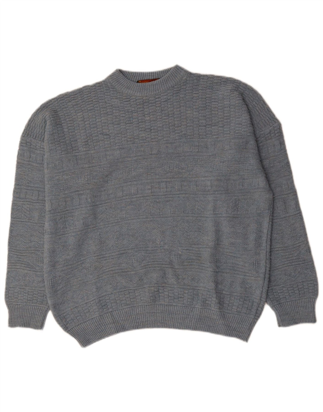 Vintage Herren Rundhalspullover Pullover XL Grau