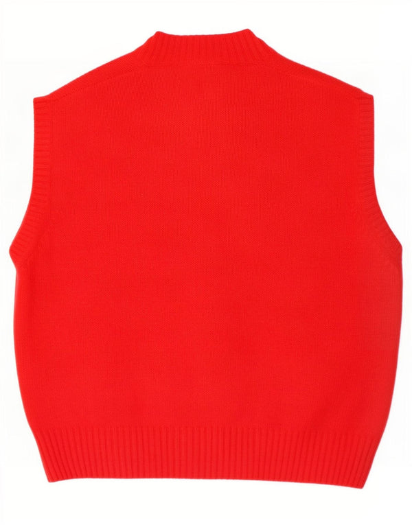 Armando Calo Damen Weste Tank Top US 12 Large Red Angora