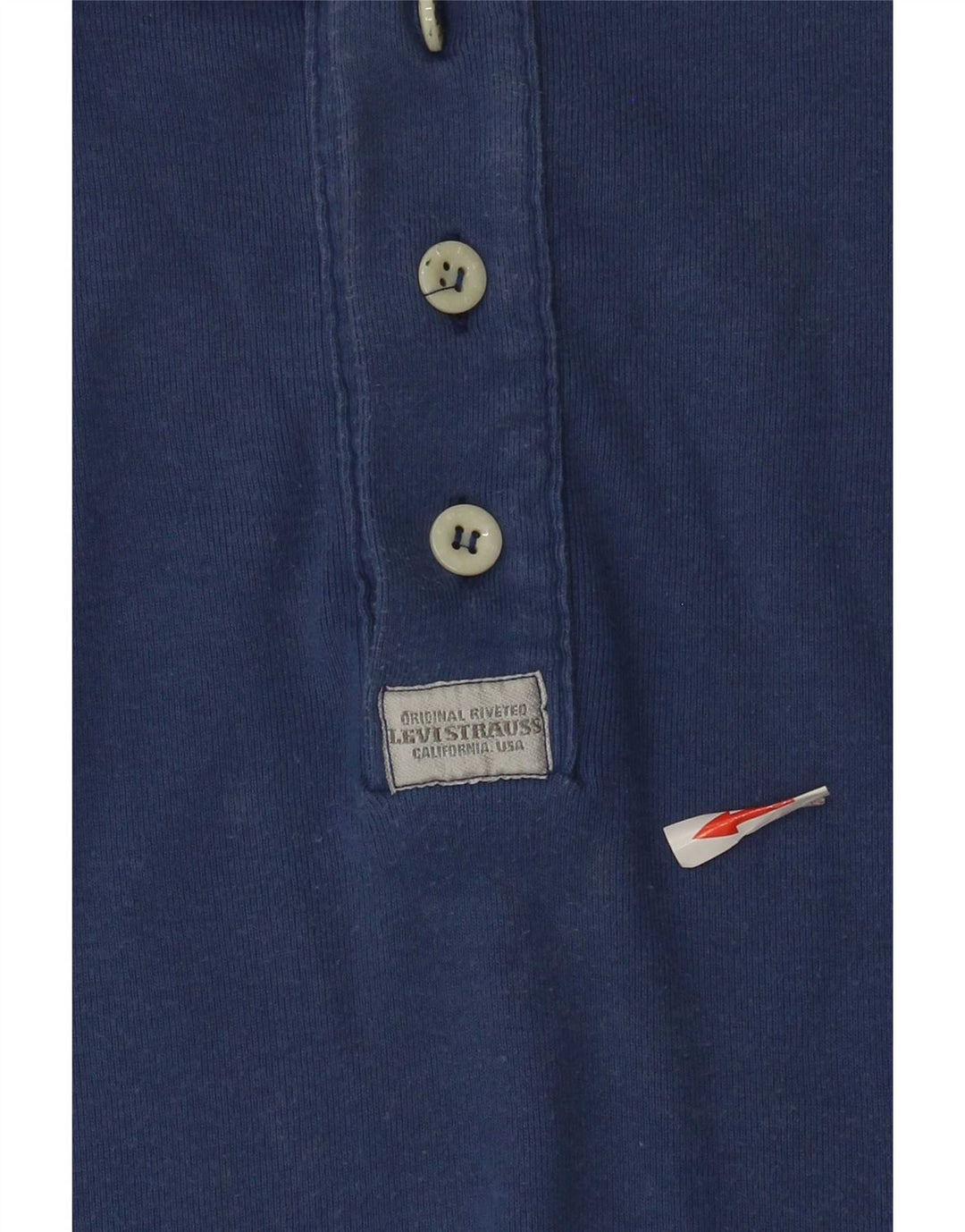 Levi's Herren Top Langarm XL Blau Baumwolle