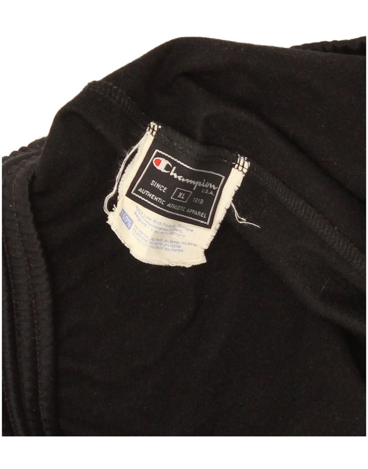 Champion Herren-Trainingshose mit Grafik, XL, Schwarz, Polyester