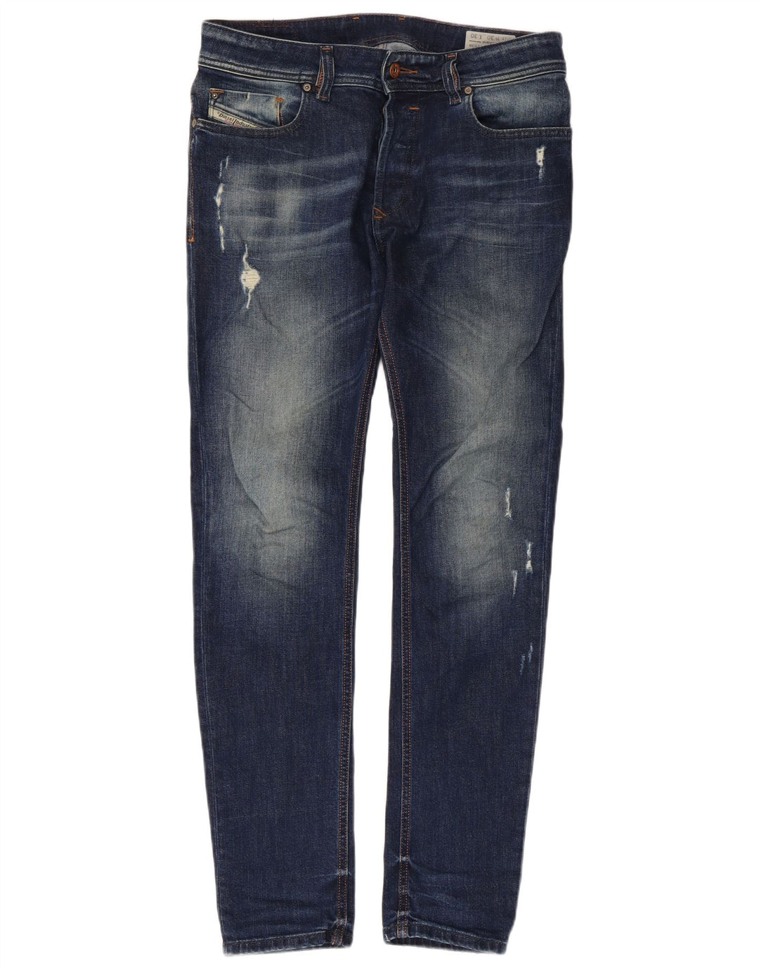 DIESEL Herren Sleenker Distressed Slim Skinny Jeans W30 L30 Blaue Baumwolle
