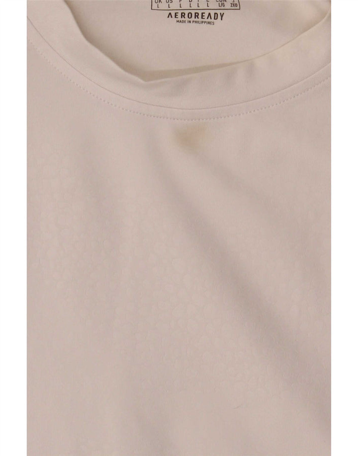Adidas Herren Aeroready T-Shirt Top Large Weiß Polyester