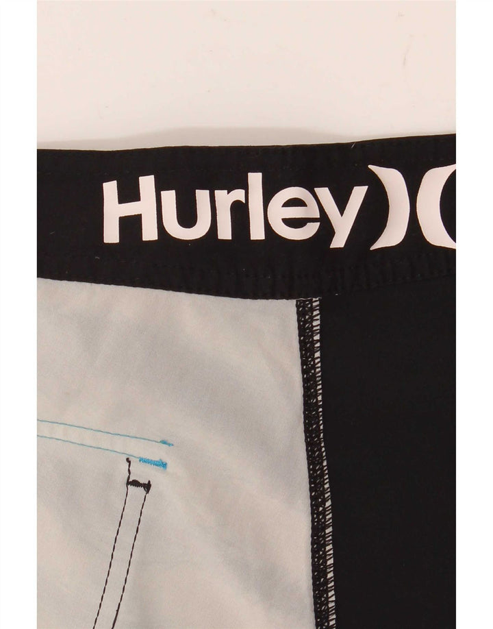 Hurley Herren-Badeshorts mit Grafik, mittelgroß, schwarz gestreift