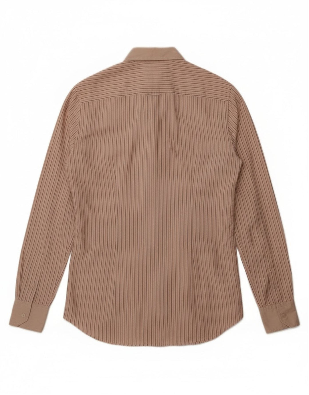 Dolce & Gabbana Herren George Hemd Größe 39 15 1/2 Mittelbeige gestreift