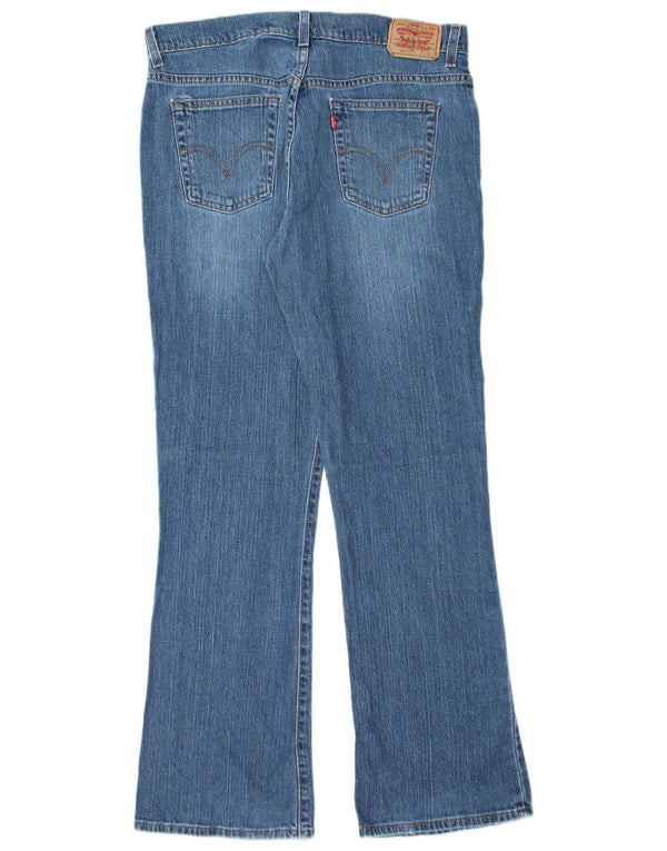 Levi's Damen 515 Nouveau Bootcut Jeans US 12 Large W34 L32 Blaue Baumwolle