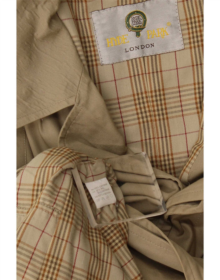 Hyde Park Herren Trenchcoat UK 40 Large Beige Baumwolle