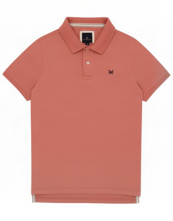 Crew Clothing Mens Polo Shirt Medium Pink Cotton