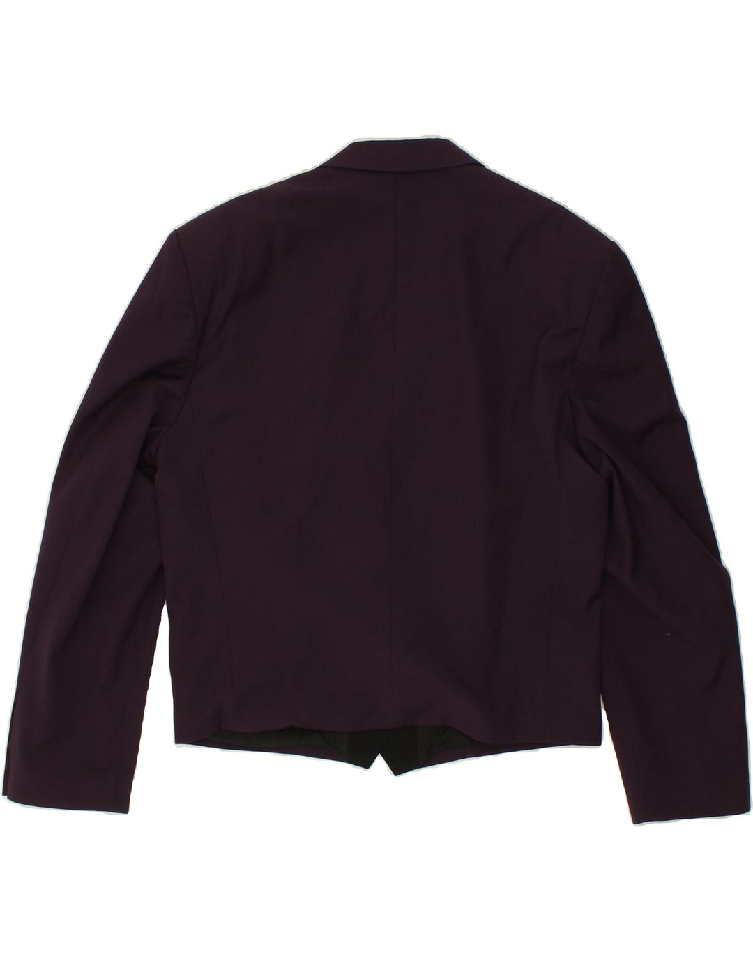 VINTAGE Womens 2 Button Blazer Jacket UK 16 Large Purple Polyester Vintage Vintage and Second-Hand Vintage from Messina Hembry 