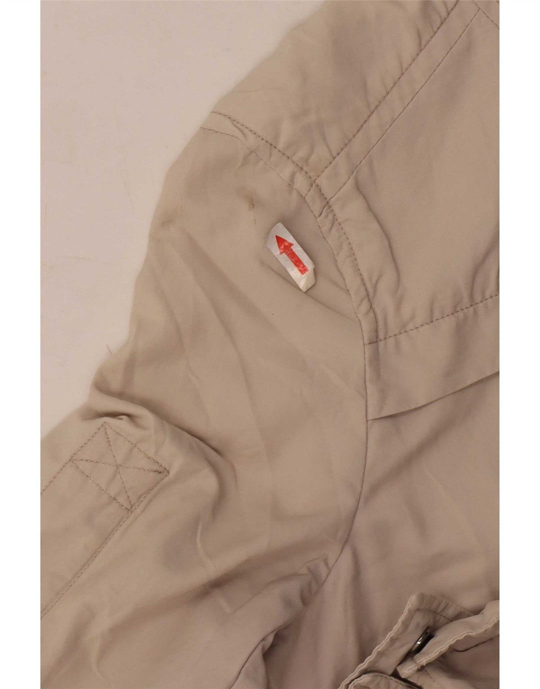 Massimo Dutti Damen Utility-Jacke UK 14 Mittelbeige Baumwolle
