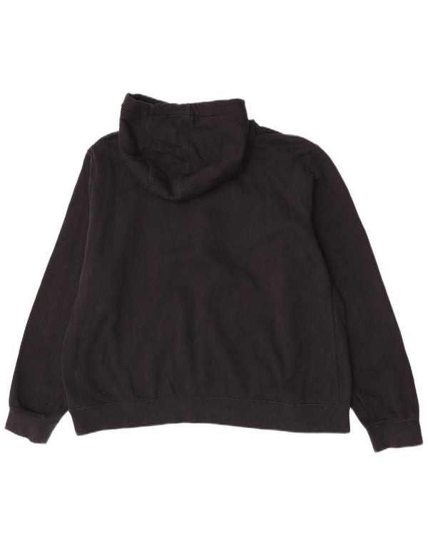 Nike Womens Graphic Oversized Hoodie Pullover UK 20 2XL Schwarz