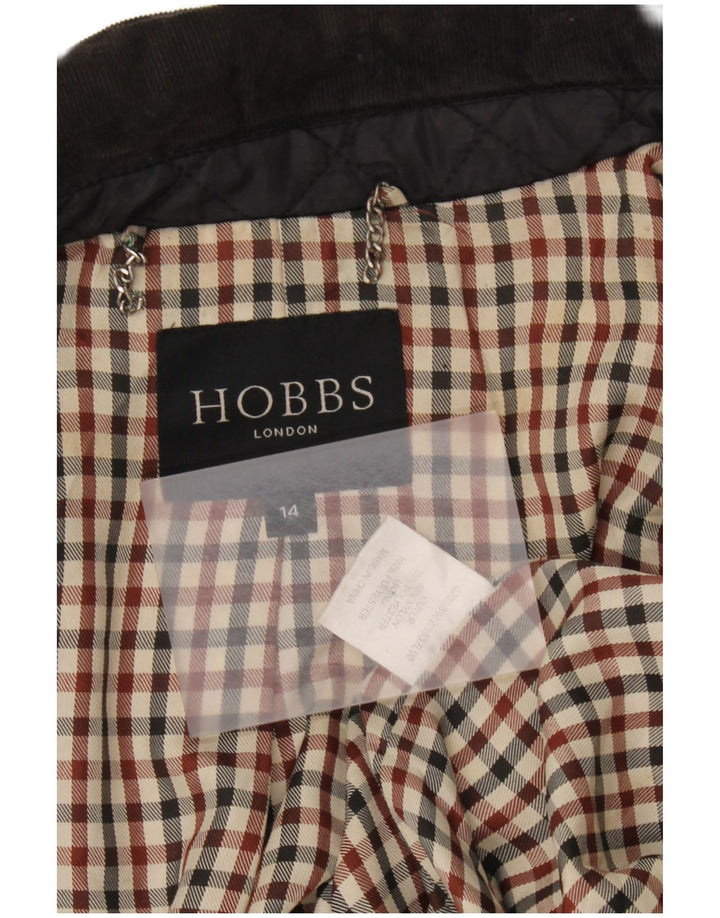 Hobbs Womens Quilted Steppjacke UK 14 Mittelschwarzes Nylon