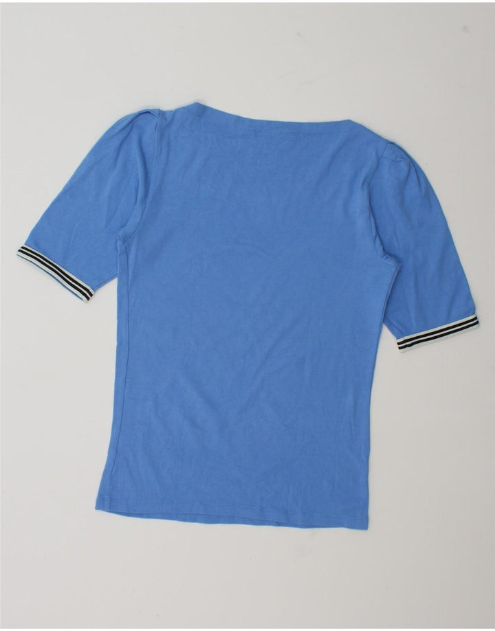 Ralph Lauren Damen T-Shirt Top UK 12 Mittelblau