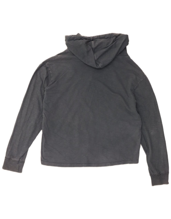 Champion Damen Heritage Hooded Graphic Top Langarm UK 10 Small Grau