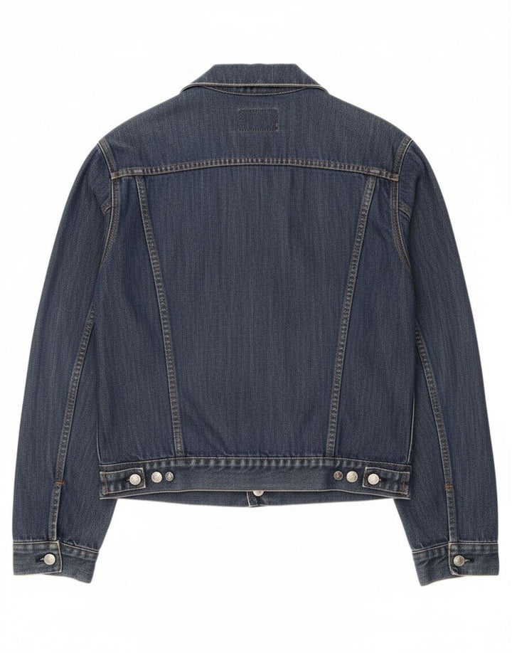 CASSUCI Mens Denim Jacket UK 38 Medium Blue Cotton