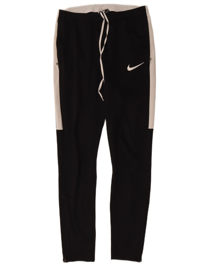 Nike Damen-Trainingshose, UK 10, Größe S, Schwarz, Colourblock-Polyester