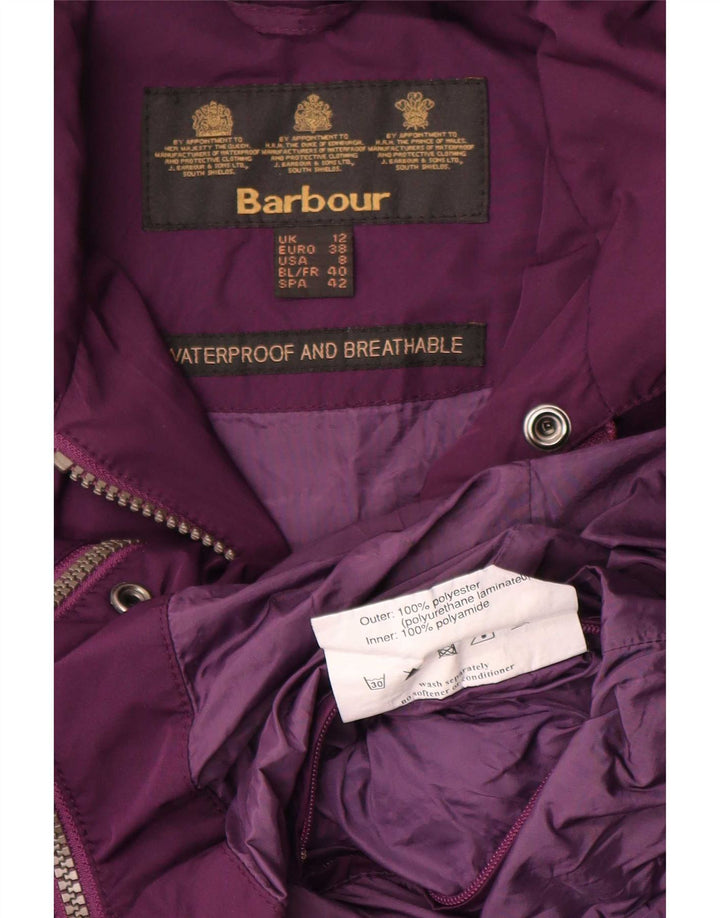 Barbour Damen-Militär-Utility-Jacke UK 12 Mittellila Polyester