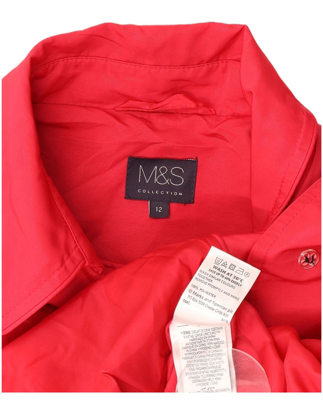 Marks & Spencer Damen Trenchcoat UK 12 Mittelrosa Polyester