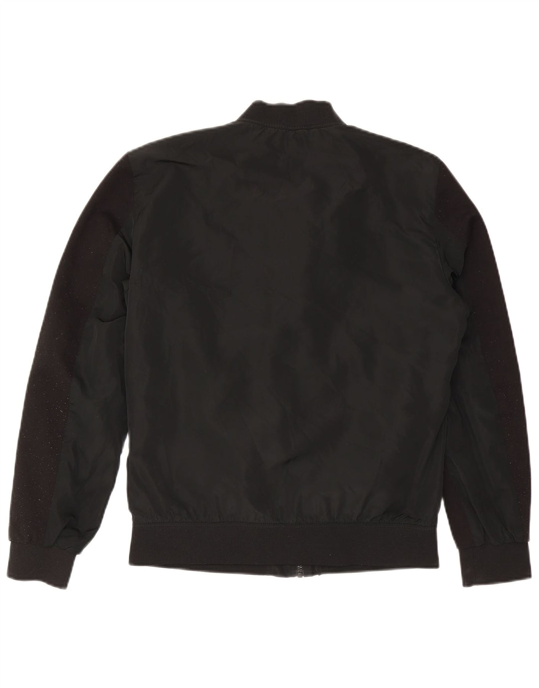 Zara Herren Bomberjacke UK 40 Large Schwarz Polyester