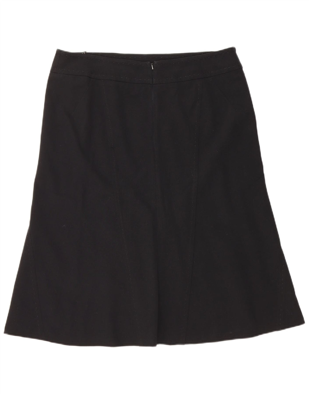 COAST Damen A-Linienrock UK 16 Large W34 Schwarz Polyester