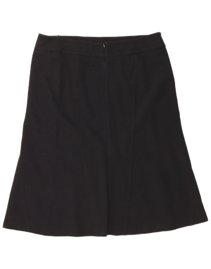 COAST Damen A-Linienrock UK 16 Large W34 Schwarz Polyester
