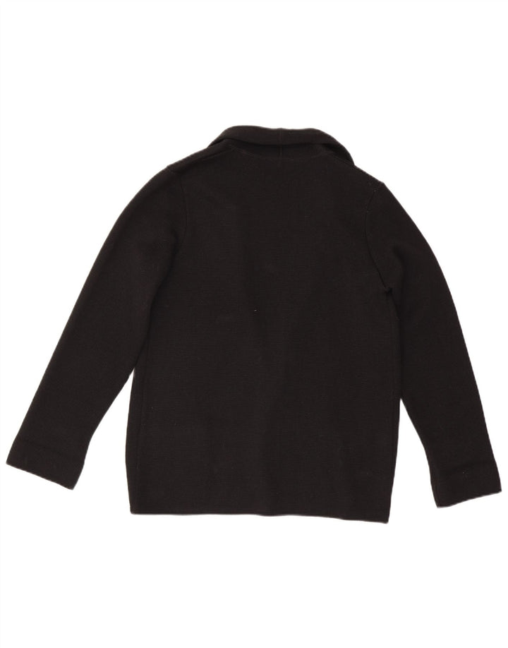 Vintage Damen Cardigan Pullover IT 46 Groß Schwarz